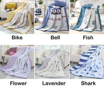 Nové bavlnenej tkaniny Letná deka Pohode tenké Pohodlné plnenie Môže Stroj umývateľný Domáce textílie pre Dospelých Dieťa Posteľ