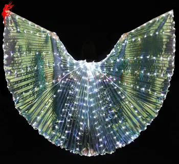 NOVÉ brušného tanca 300 lampa rekvizity ženy, brušný tanec 360-stupňový LED Svieti krídla dievčatá krídla uhol otvorenia tanečník rekvizity krídla