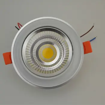 Nové COB LED Stropné svietidlo 5W7W10W12W COB LED Čip Zapustené Downlight Bodové Svetlo Lampy Biela/ Teplá biela AC 85-265V doprava Zadarmo