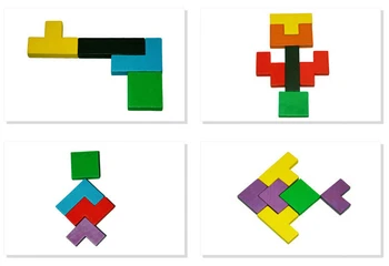 Nové detské Vzdelávacie Hry, Hračky Drevený Hlavolam Tangram Puzzle pre Deti