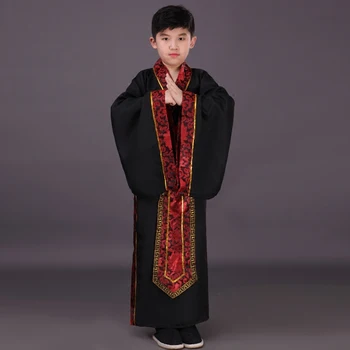 Nové Dieťa Čínskej Tradičnej Kostým Chlapec Hanfu Fáze Cosplay Deti Čínske Ľudové Tanečné Kostýmy Dávnych Kancelár Oblečenie 89
