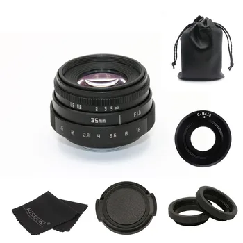 Nové dorazí FUJIAN 35mm f1.6 C mount kamery CCTV Objektív II pre M4/3 / MFT Mount Kamery & Adaptér, čierna doprava zadarmo