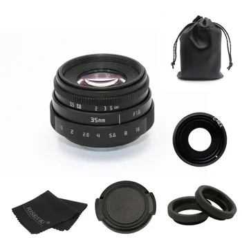Nové dorazí fujian 35mm f1.6 C mount kamery CCTV Objektív II pre Sony NEX E-mount kamery & Adaptér bundle čierna doprava zadarmo