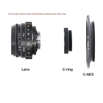 Nové dorazí fujian 35mm f1.6 C mount kamery CCTV Objektív II pre Sony NEX E-mount kamery & Adaptér zväzok doprava zadarmo