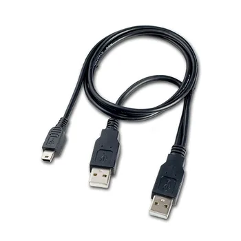 Nové Dual USB 2.0 Typu A, USB Mini 5-Pin Typ B x1 Y Dátových a Napájací Kábel GDeals