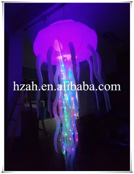 Nové farebné osvetlenie nafukovacie medúzy balón na ozdobu