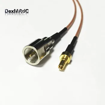 Nové FME Samec Konektor Prepínač CRC9 Muž rovno jumper kábel RG178 Veľkoobchod 15 CM 6