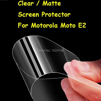 Nové HD Jasné / Anti-Glare Matný Screen Protector Pre Motorola Moto E 2 2nd Gen E+1 E2 Ochranný Film Stráže S čistiacou Handričkou