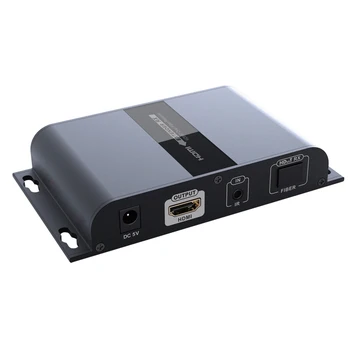 Nové HDBitT HDMI Extender cez SC Optického Vlákna podpora 1080P HDCP až 20 km Vysielač a Prijímač s sieťový Adaptér
