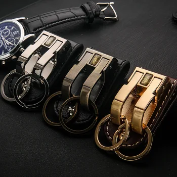 Nové kvalitné Kovové Keychain Módneho priemyslu pás visí Auto Krúžok Najlepší Darček šperky K1832