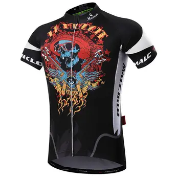 Nové Lebky Šport, Cyklistické Oblečenie, Cyklistické krátke rukáv Anime cyklistický dres na Bicykel Ghost vlk T-shirt Ropa Ciclismo MTB Dresy