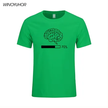 Nové Letné Mozgu Nakladanie Zábavné Vytlačené T Shirt Mens Hráč Počítačový Geek Bavlna Topy Pohode Krátke Sleeve Tee Košele Camisetas