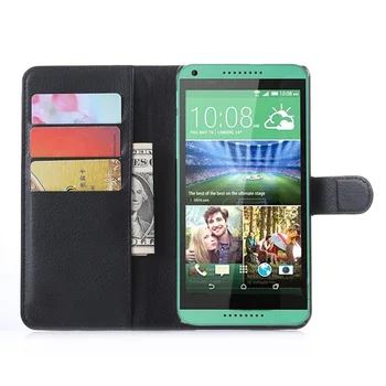 Nové Luxusné Peňaženky Flip PU Kožené Prípade mobilného Telefónu Kryt Pre HTC Desire 816 816G Dual Sim Prípade Shell Zadný Kryt S Držiteľom Karty