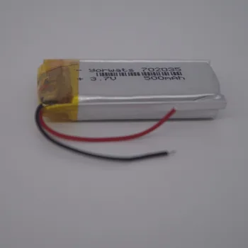 NOVÉ lítium-Polymérová batéria 500 mah 3.7 V 702035 smart home MP3, reproduktory, Li-ion batéria pre dvr,GPS,mp3,mp4,mobilný telefón,reproduktor