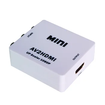 Nové Mini Kompozitné 1080P AV-HDMI Audio Video AV CVBS Adaptér Converter Pre HDTV 1080P Video AV2HDMI