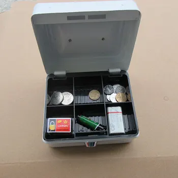 Nové Mini Portable Bezpečnostný Trezor Peniaze, Šperky Storage Collection Box Domov Školského Úradu Priestoru Zásobník Password Lock Box S