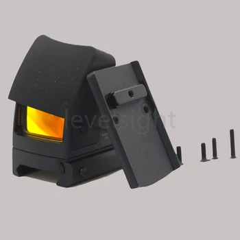 NOVÉ Mini Robustné RMR Štýl Miniatúrne Reflex Red Dot Sight w/ vypínač On/Off Čierne