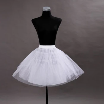 Nové Modely Black White Tylu Plesové Šaty, Krátke Svadobné Spodnička Nad Kolená Svadobné Spodničky