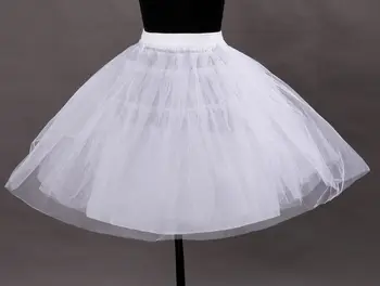 Nové Modely Black White Tylu Plesové Šaty, Krátke Svadobné Spodnička Nad Kolená Svadobné Spodničky