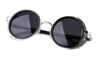 Nové Módne Gotický Parný Punk Okuliare Značky Dizajnér Ročníka Letnej Ženy Muži Steampunk slnečné Okuliare Oculos de sol