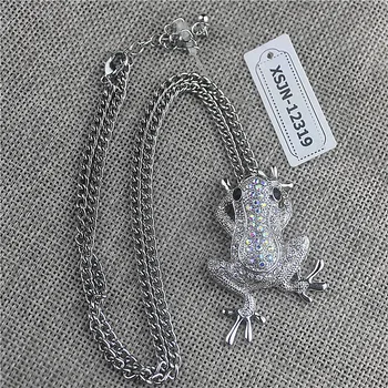 Nové módne nádherné ženské šperky veľkoobchod dievčatá narodeninovej party krásne zviera žaba prívesok náhrdelník, aby sa zabránilo doprava