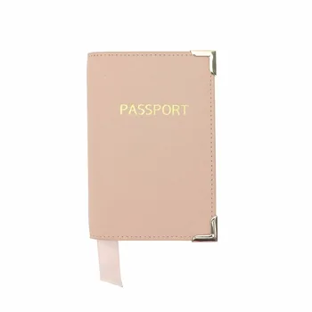 Nové módne originálne saffiano kožené customed prvé písmená cestovné príslušenstvo držiteľa pasu pokrývajú pas peňaženky