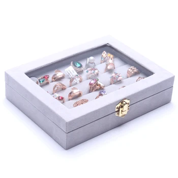 Nové Módne Šedá Príslušenstvo Šperky Box šperky box šperky úložný box princezná Európskej Kozmetické/rakve Veľkoobchod