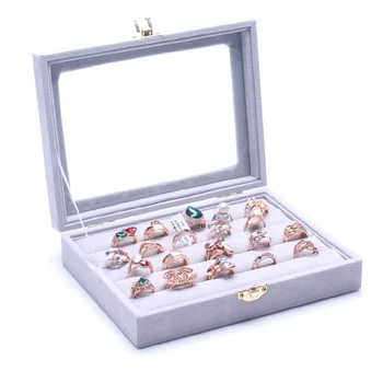 Nové Módne Šedá Príslušenstvo Šperky Box šperky box šperky úložný box princezná Európskej Kozmetické/rakve Veľkoobchod