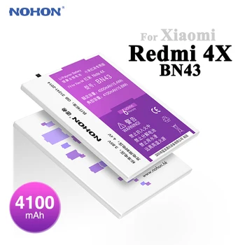 Nové NOHON 4100mAh Batérie Pre Xiao RedMi Poznámka 4X BN43 HongMi Note4X 3.85 V, Vysoká Kapacita Náhradná Bateria S obalom+Nástroje