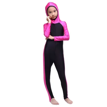 Nové! Nový Moslimský Arabské Deti, Dievčatá, Skromný Plavky Úplné Pokrytie Plavky Islamskej Plaviek 2-14Y