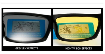 Nové Nočné Videnie Slnečné Okuliare Mužov Značky Módny Návrhár Polarizované Nočné Jazdy Rozšírené Svetlo Na Daždivé Prehánky Hmla Deň WarBLade
