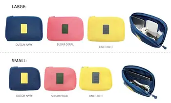 Nové Nylon S / L Hardware Headset Nabíjateľná Poklad Cestovná Taška Prenosné Elektronické Príslušenstvo Kozmetické Skladovanie Taška
