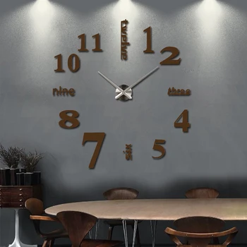 Nové nástenné hodiny pozerať hodiny reloj de porovnanie domáce dekorácie na stenu clcoks 3d akrylové špeciálne nálepky Obývacia Izba Ihly