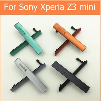 Nové Originálne Micro SD Port & SIM Karty Port Slot + USB Nabíjací Port Prachu Plug Kryt pre Sony Xperia Z3 mini z3 kompaktný M55W