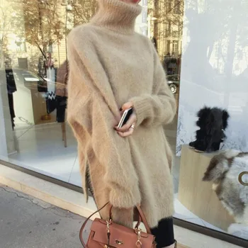 Nové originálne noriek cashmere sveter ženy dlho cashmere pulóvre, pletené čistý noriek bunda Prispôsobené farby zadarmo shippingm1034