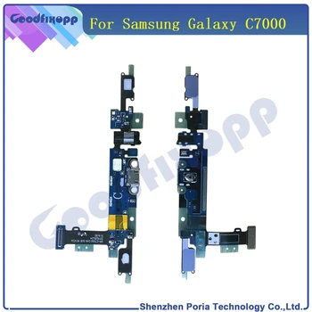 Nové Originálne Pre Samsung Galaxy C7000 Micro USB Nabíjací Port Snímača Konektor Slúchadiel Konektor Doku Flex Kábel Náhradné Diely