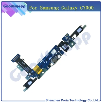 Nové Originálne Pre Samsung Galaxy C7000 Micro USB Nabíjací Port Snímača Konektor Slúchadiel Konektor Doku Flex Kábel Náhradné Diely