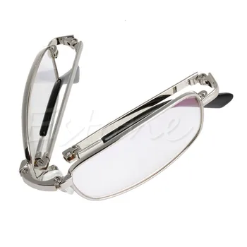 Nové Pohodlné Čítanie Okuliare Kovové Snap Skladacie s puzdrom +1.0 +1.5 +2.0 +2.5 +3.0 +3.5 +4.0 Diopter oculos de grau oculos leitura