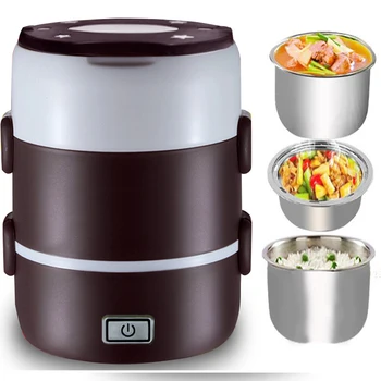 Nové Prenosné Elektrické Vyhrievané Prenosný Kompaktný Potravín Teplejšie Obed potravín Box Bento Box nás AU EÚ plug