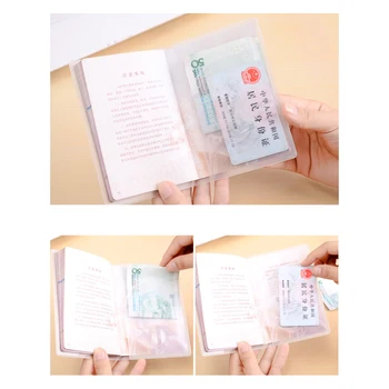 Nové Silikónové transparentné nepremokavé nečistoty ID držiteľov Karty pas kryt vizitky, kreditné karty, banky, držiteľov karty Úložné Vaky