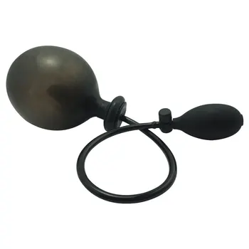 Nové silikónové veľké čierne napumpovať vzduch-naplnené nafukovacie väčšinu dildo Análny zadok plug dildo Dilator sexuálne hračky pre Mužov, Ženy, Gay