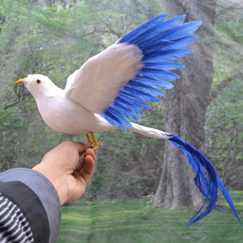 Nové simulácie krídla Vták Fénix hračka plastická a kožušín krídla dlhý chvost vták darček asi 50 cm 2173