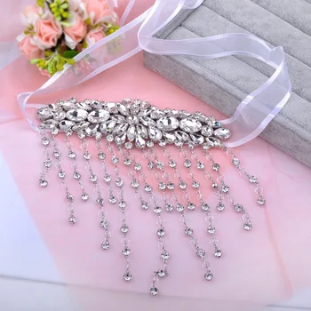 Nové svadobné náramok svadobné náramok reťaze krištáľ remienok šperky rameno reťazca svadobné šaty, doplnky, náramky pre ženy