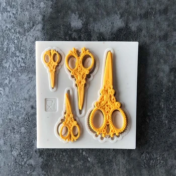 Nové Tortu Formy Sugarcraft Nožnice, silikónové formy fondant formy cake zdobenie nástroje čokoláda gumpaste plesní