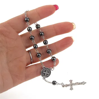 Nové Trendy Plastové Guľôčky katolíckej ruženec cross Prívesok Náramok Pre Ženy Šperky, Prívesky Náboženské Dary