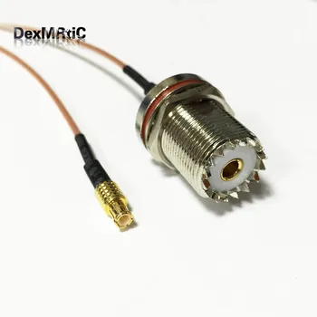 Nové UHF Female Jack matica SO239 Prepínač MCX Samec Konektor ST pigtail kábel RG178 Veľkoobchod 15 CM 6