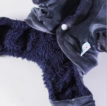 Nové Zimné Teplé Fleece vo Vnútri Psa Oblečenie Mäkkého Zamatu Psov Jumpsuit Malé Psa Coats Psie Oblečenie Pre Malé domáce Zvieratá XS-XL