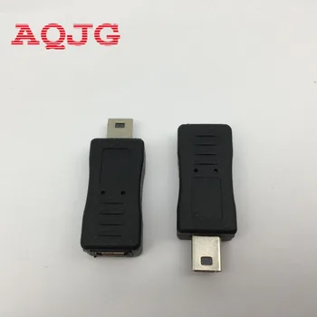 Nové Čierna Micro USB Samicu na Mini USB Muž Adaptér Converter Adaptér Podpora Krytia množstvo Rozšíriť adaptér AQJG