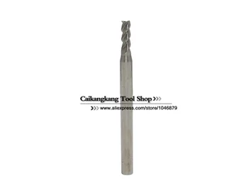 Nový 3 Flauta, Vedúci: 3 mm Hliníkový fréza Konci mlyn Frézovanie hliníka Rezanie Tvrdosť: 55HRC CNC Nástroj 3F3*4*8*50mm