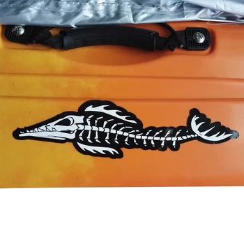 Nový 30*8 CM 2 Kusy Vinyl Kostra Alligator odtlačkový aršík Nálepiek DIY pre Kajak Kanoe Čln, Loď Dverí, Okna, Auta, Domáce Dekorácie